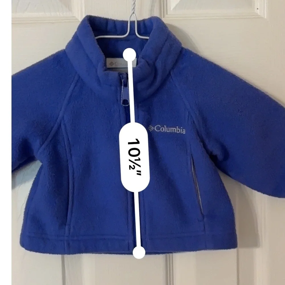 Columbia Baby Fleece Jacket Full Zip blue Infant Toddler Outerwear